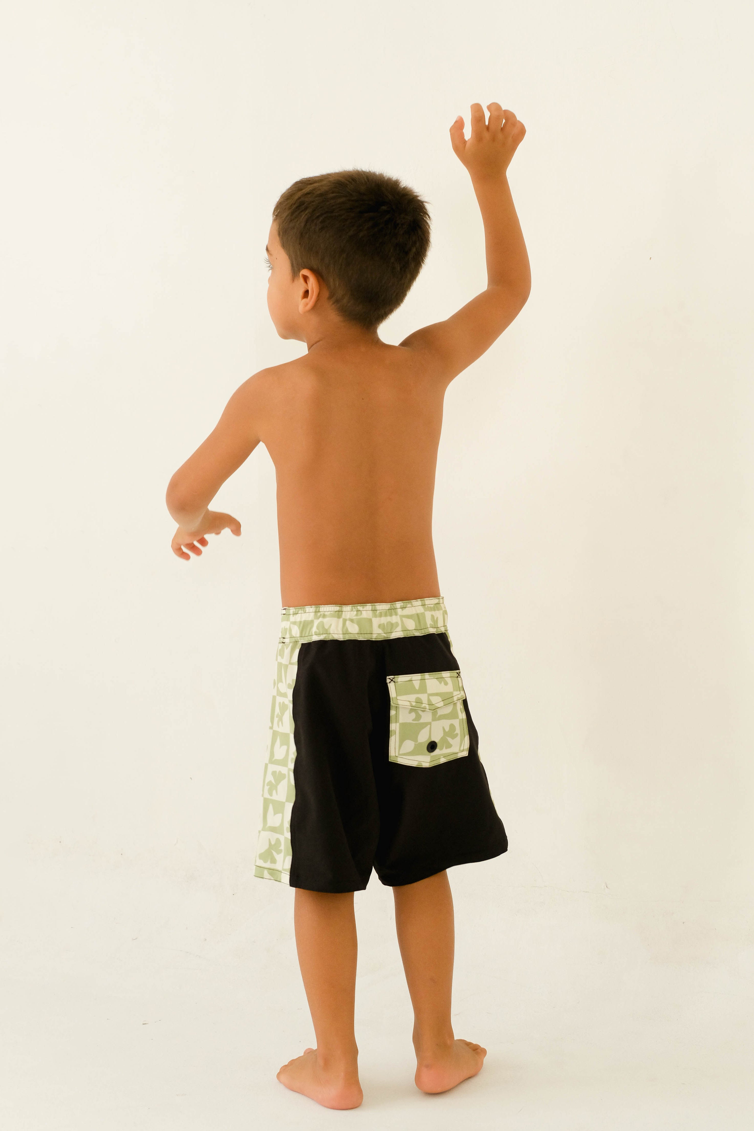 Natural Born Rebels Black Boardshorts