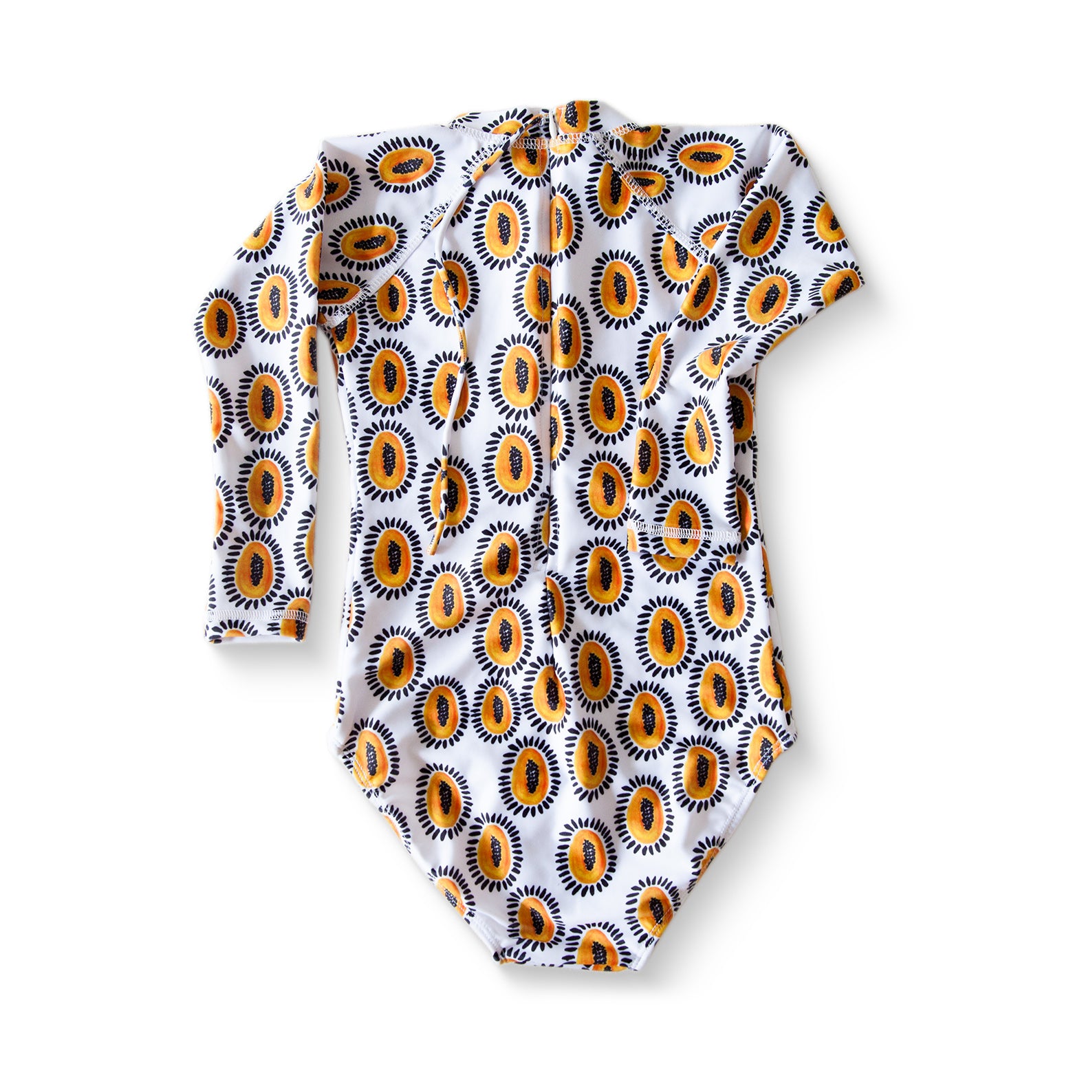 Papaya Long Sleeve Swimsuit
