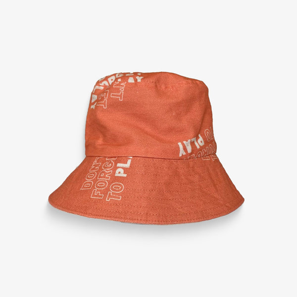 DON'T FORGET TO PLAY Reversible Bucket Hat